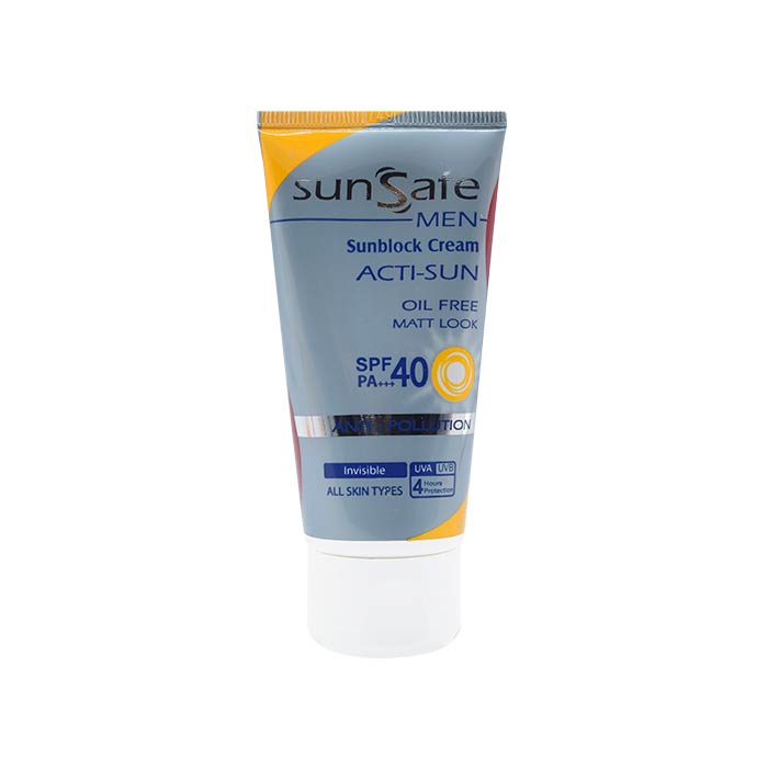 کرم ضد آفتاب SPF40 مخصوص آقایان سان سیف (بدون رنگ)